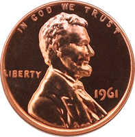 A 1961 penny